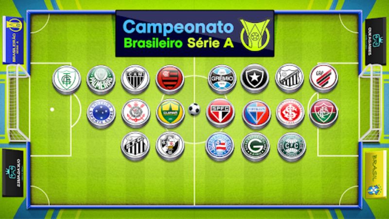 Các đội bóng tranh tài tại giải VĐQG Brazil Serie A